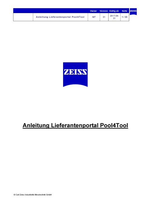 Vorschaubild von Anleitung Lieferantenportal Pool4Tool