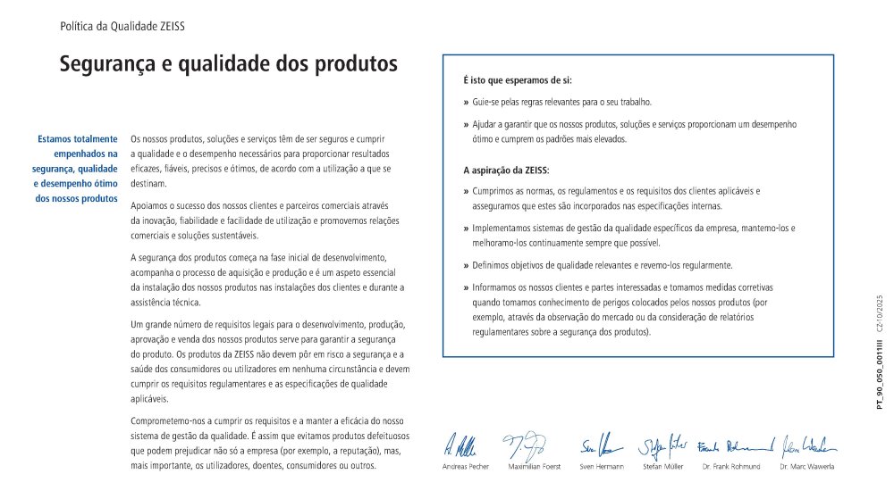 Preview image of ZEISS Quality Policy PT