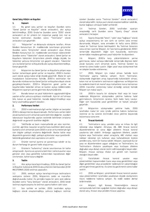 General Terms and Conditions of Sale (Türkiye) öğesinin ön izleme görüntüsü