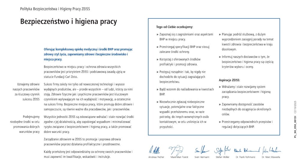 Preview image of ZEISS OHS Policy PL