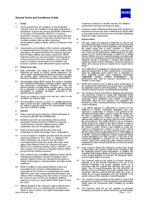Forhåndsvisning af General Terms and Conditions of Sale (Denmark)