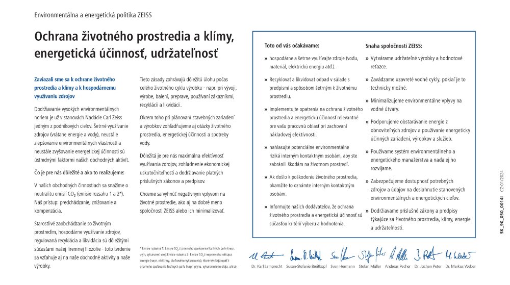 Preview image of ZEISS Environmental Policy SK