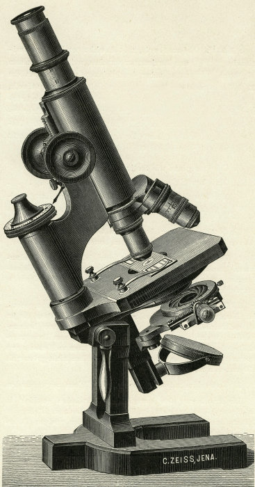 Vorschaubild von Zusammengesetztes Mikroskop von Carl Zeiss, Stativ I aus dem Jahr 1891
