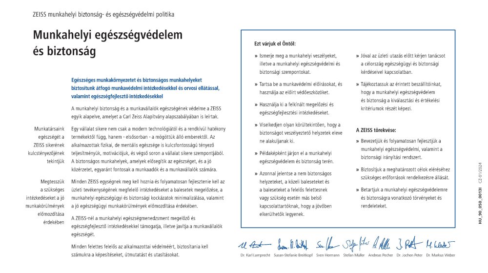 Vorschaubild von ZEISS OHS Policy HU