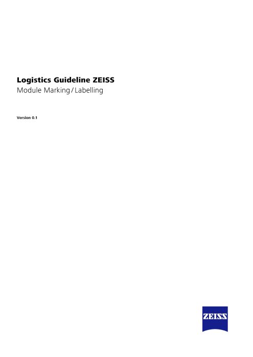 Preview image of Logistics Guideline