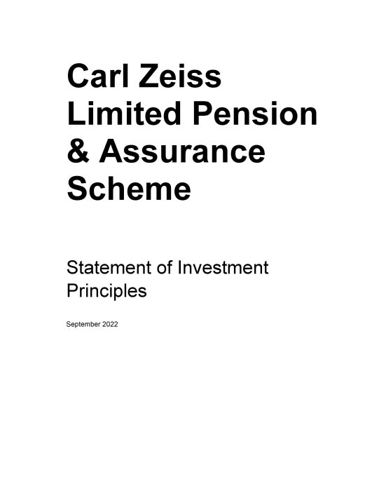 Preview image of CZ Limited Pension & Assurance Scheme 2022 EN [UK]
