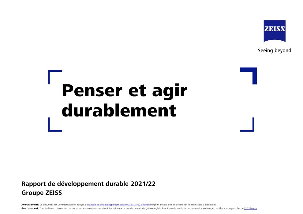 Image d’aperçu de Rapport de durabilité 2021/22 FR [France]