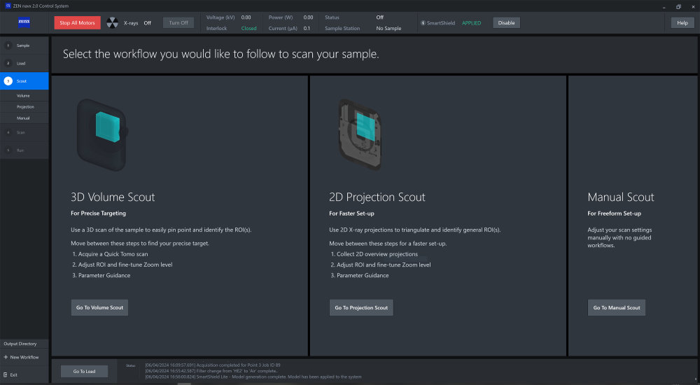 Preview image of Workflow selection smartshieldON