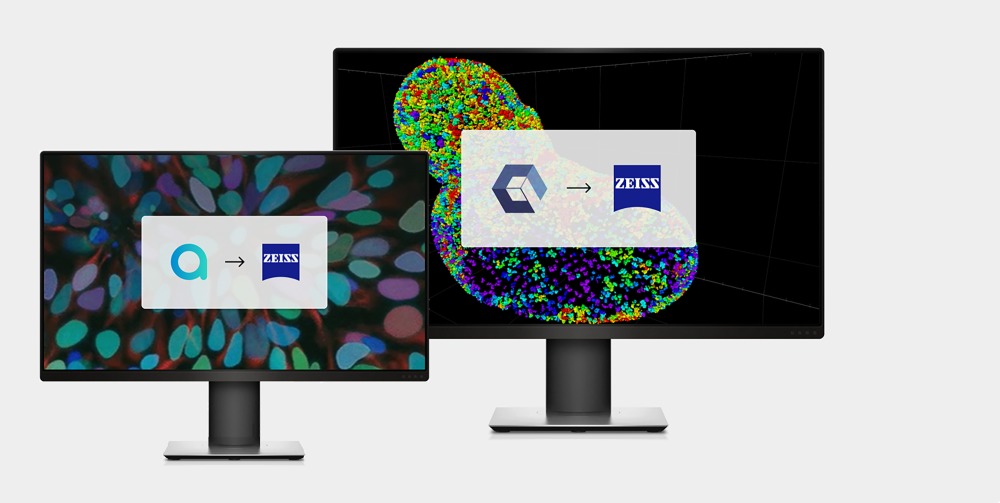 Preview image of arivis software product family to include APEER, under the trusted ZEISS brand