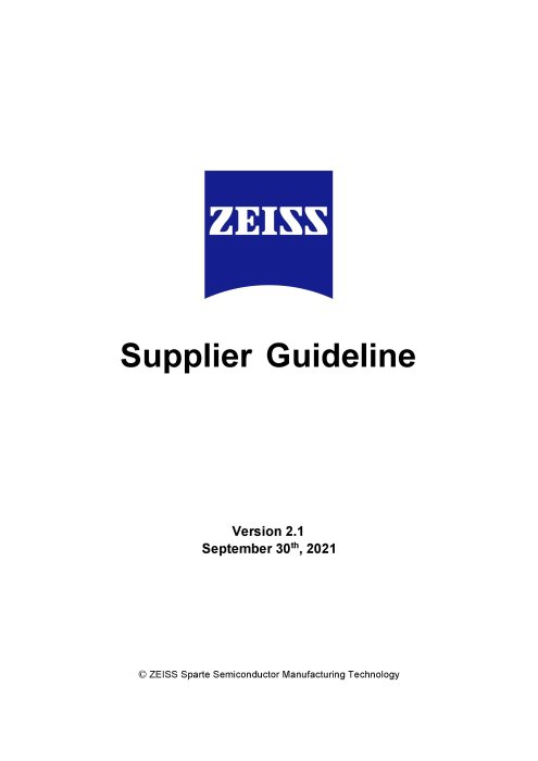 Preview image of SMT Supplier Guideline