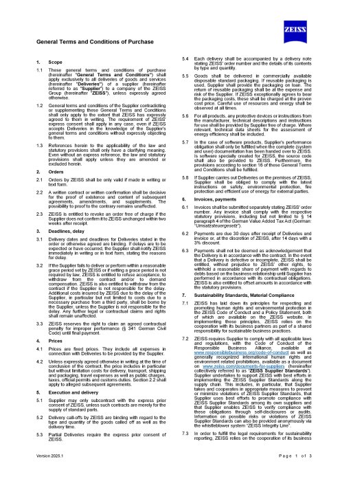 Podgląd pliku General Terms and Conditions of Purchase (Germany)