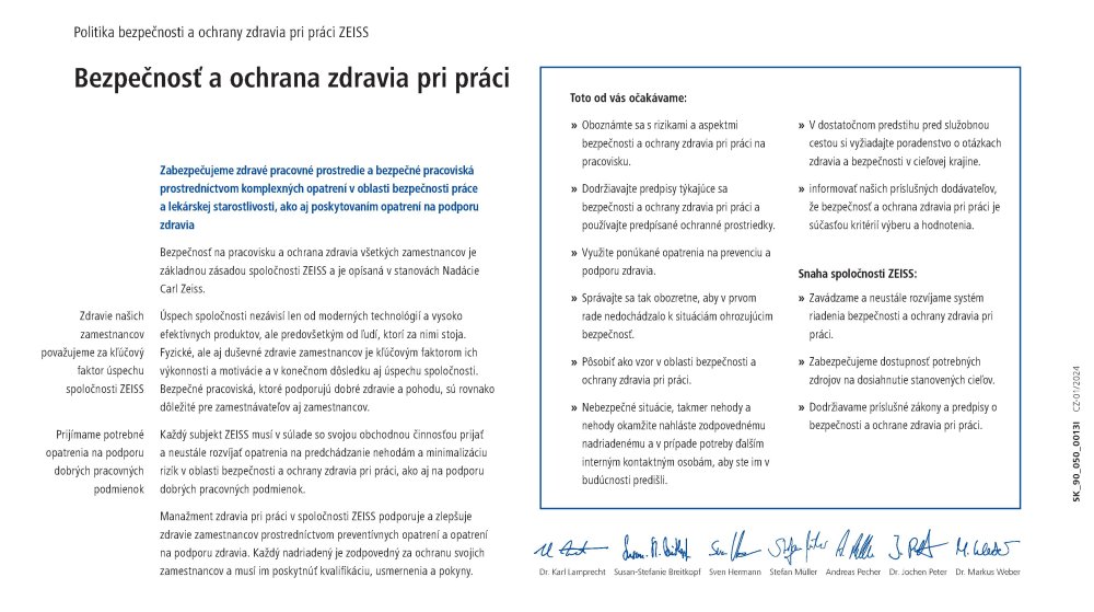 Vorschaubild von ZEISS OHS Policy SK