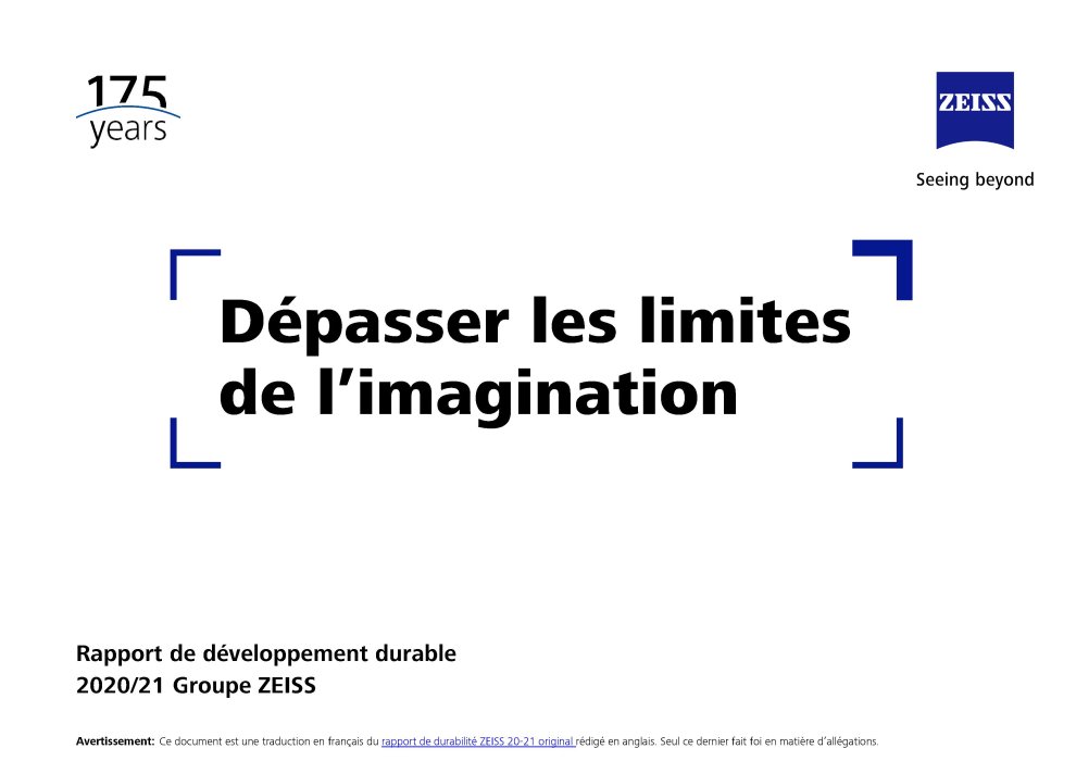 Image d’aperçu de Rapport de durabilité 2020/21 FR [France]
