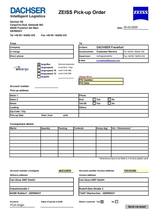 Preview image of Pickup order Roßdorf