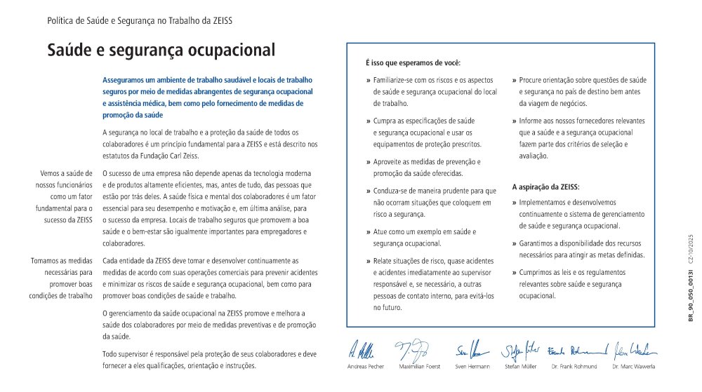 Preview image of ZEISS OHS Policy BR