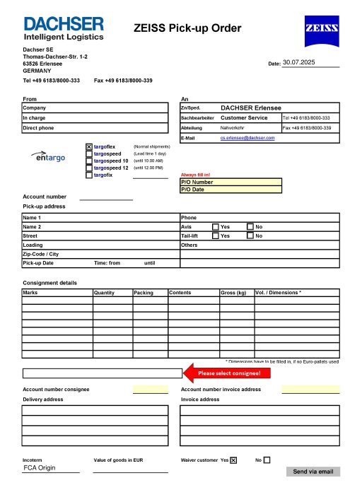 Preview image of Pickup order Butzbach