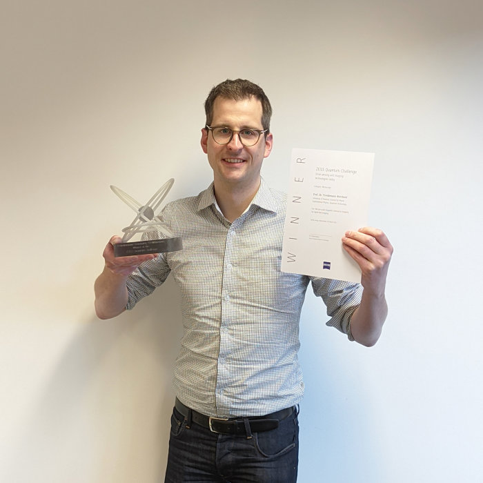 Vorschaubild von Prof. Dr. Friedemann Reinhard, Preisträger der ZEISS Quantum Challenge 2020