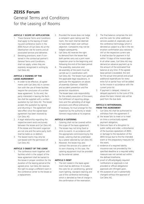 Preview image of General Terms and Conditions