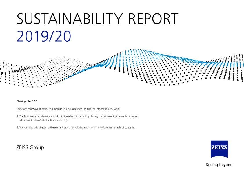 Sustainability Report shows sustainable development | ZEISS