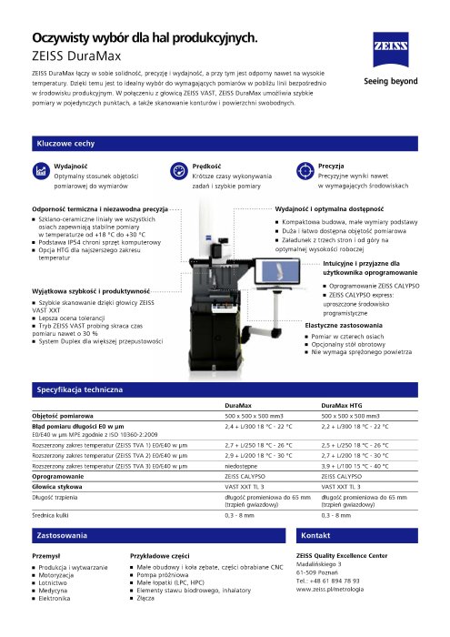 Podgląd pliku Broszura informacyjna DuraMax PL