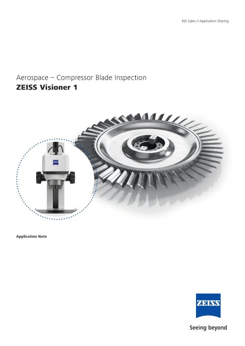 Voorbeeldafbeelding van ZEISS Application Note Visioner 1 Blade Inspection Flyer