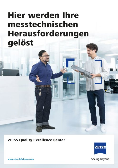 Vorschaubild von ZEISS Quality Excellence Center Broschüre Online DE