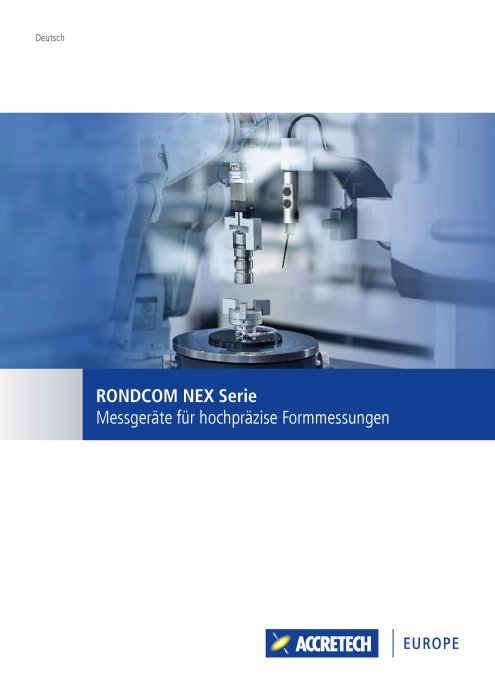 RONDCOM NEX - DE ACCRETECH