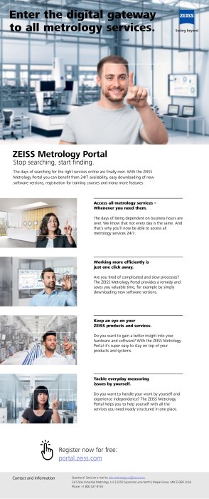 Preview image of ZEISS Metrology Portal Infosheet EN