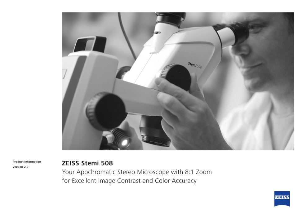 Preview image of ZEISS Stemi 508 product info, EN