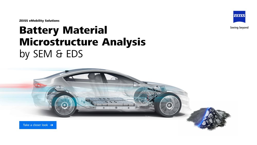 Battery Material Microstructure Analysis by SEM & EDS