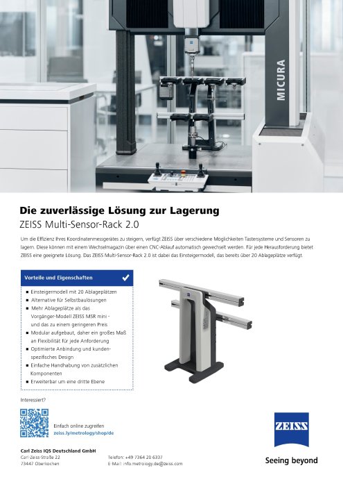 One Pager ZEISS Multi-Sensor Rack 2.0 DE