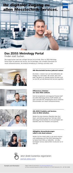 ZEISS Metrology Portal Infosheet DE