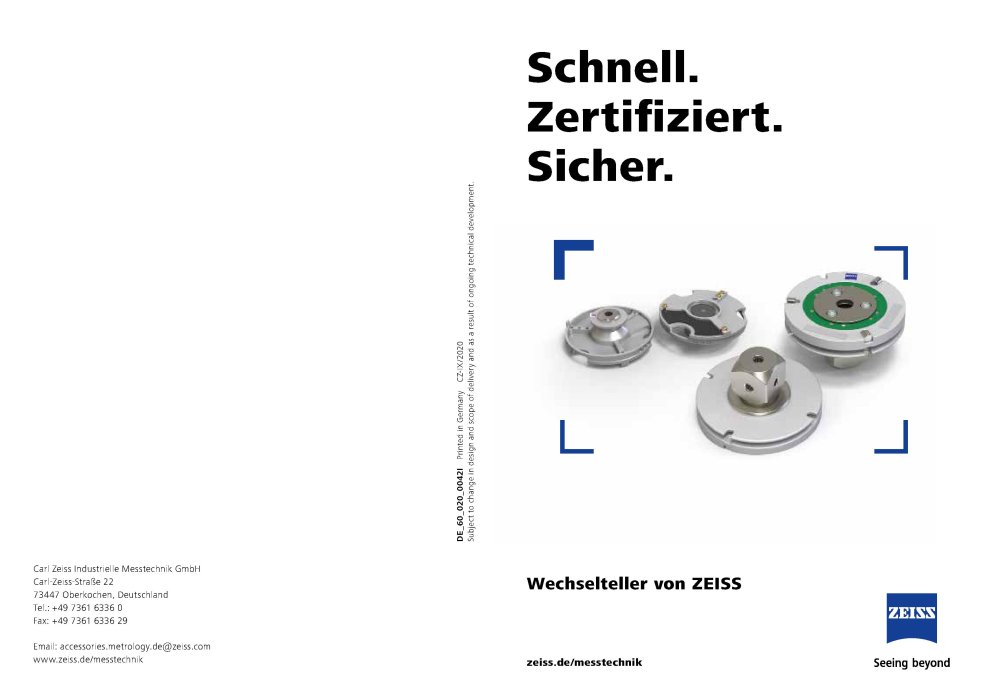 Wechselteller Print Flyer DE