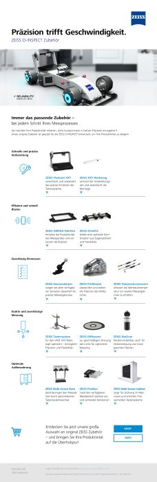 O-INSPECT Accessories Infosheet, DE