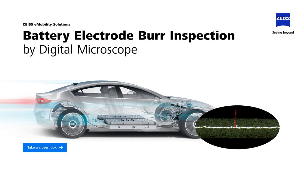 Battery Electrode Burr Inspection by Digital Microscope