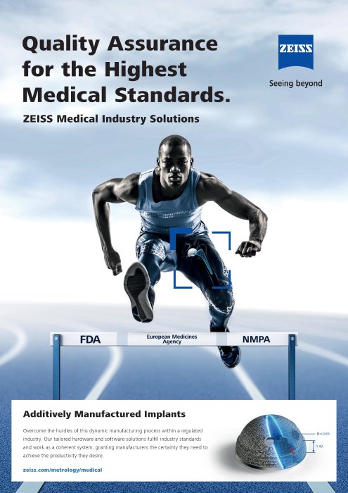 Voorbeeldafbeelding van ZEISS Medical Industry Solutions Brochure Additive Manufacturing EN