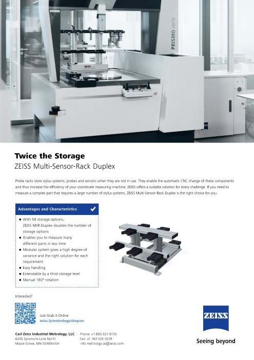 Vorschaubild von One Pager ZEISS Multi-Sensor-Rack Duplex EN