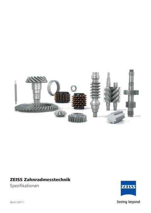 Vorschaubild von Zahnradmesstechnik Technische Daten, DE