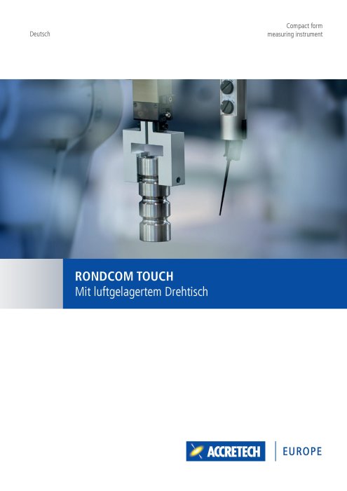 RONDCOM TOUCH - DE ACCRETECH