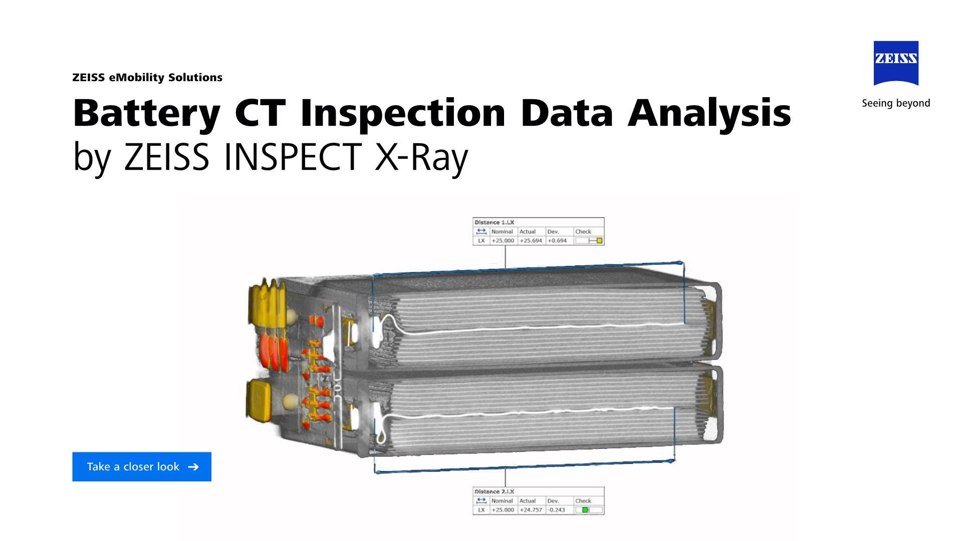 Battery System Inspection ZEISS eMobility Solutions: Battery cells and modules | production