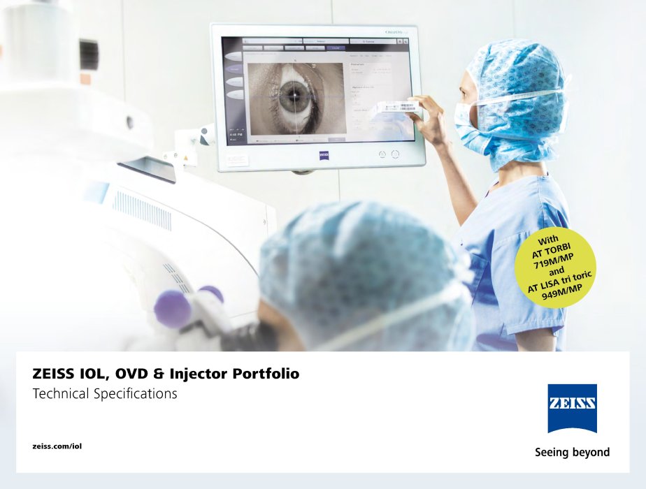 Preview image of IOL & OVD Portfolio brochure AT TORBI 719M/MP & AT LISA tri toric 949M/MP - digital version EN