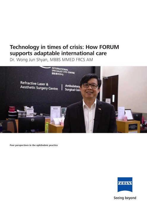 Anteprima immagine di FORUM Advocate Story Dr. Wong  Telemedicine Remote Care EN