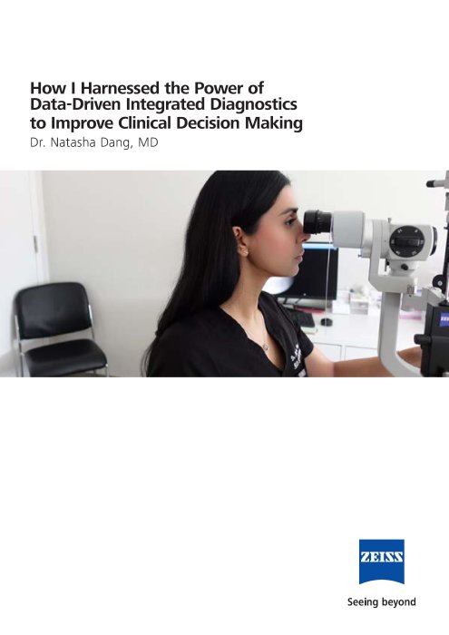 Vorschaubild von Cataract Workflow Data-Driven Integrated Diagnostics Dr Natasha Dang Whitepaper EN