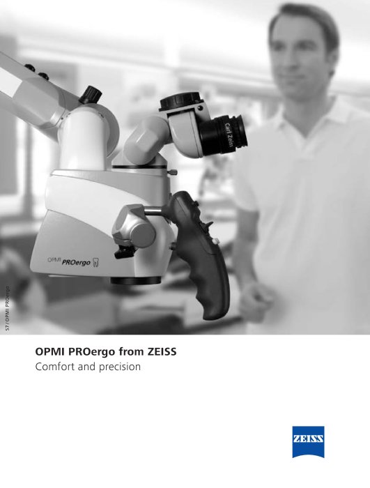 Pré-visualizar imagem de OPMI PROergo Brochure EN