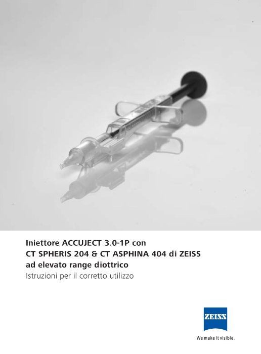 Anteprima immagine di ACCUJECT 3.0-1P handling instructions  IT