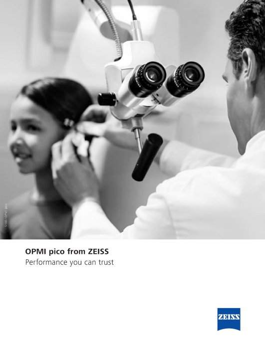 Anteprima immagine di OPMI pico ENT brochure EN