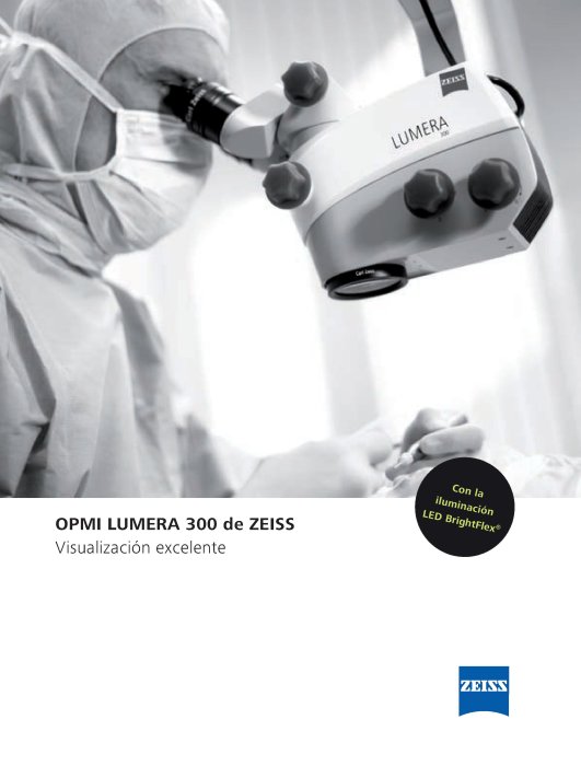 Vista previa de imagen de OPMI LUMERA 300 Brochure ES