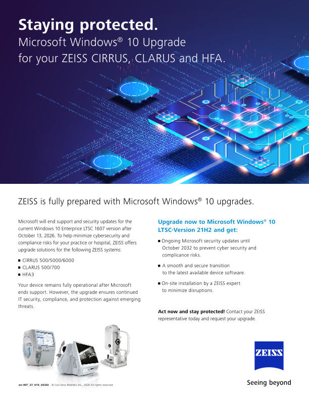 Upgrade Your ZEISS Devices to Microsoft Windows® 10 LTSC