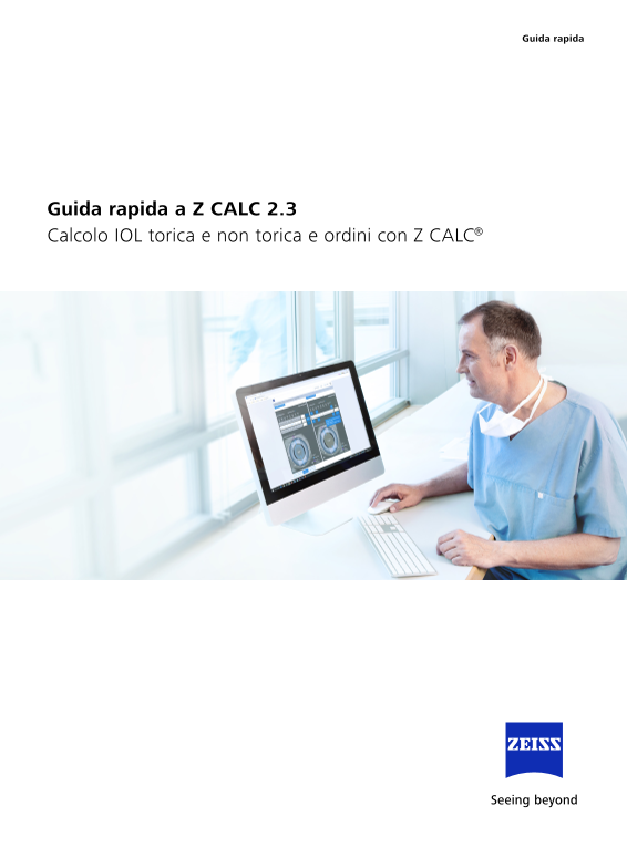 Anteprima immagine di Z CALC 2.3 Quick Guide IT