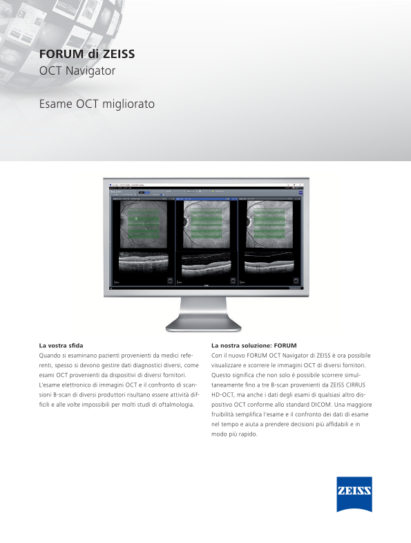 Anteprima immagine di FORUM OCT Navigator Datasheet IT
